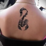 Тату скорпион женский вариант 16.01.2021 №0056 -scorpion tattoo for girls- tatufoto.com