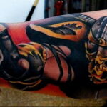 Тату скорпион мортал комбат 16.01.2021 №0051 -scorpion mortal tattoo- tatufoto.com