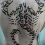 Тату скорпион мужской вариант 16.01.2021 №0007 -scorpion tattoo for men- tatufoto.com