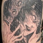Тату ужас Дзюндзи Ито 12.01.2021 №0018 -horror tattoo Junji Ito- tatufoto.com