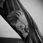 Тату ужас Дзюндзи Ито 12.01.2021 №0042 -horror tattoo Junji Ito- tatufoto.com