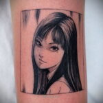Тату ужас Дзюндзи Ито 12.01.2021 №0056 -horror tattoo Junji Ito- tatufoto.com