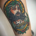 Фото Тату с Иисусом Христом 11.01.2021 №10004 -jesus tattoo- tatufoto.com