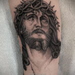 Фото Тату с Иисусом Христом 11.01.2021 №10005 -jesus tattoo- tatufoto.com