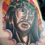 Фото Тату с Иисусом Христом 11.01.2021 №10017 -jesus tattoo- tatufoto.com