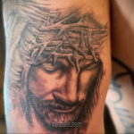 Фото Тату с Иисусом Христом 11.01.2021 №10034 -jesus tattoo- tatufoto.com