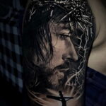 Фото Тату с Иисусом Христом 11.01.2021 №10053 -jesus tattoo- tatufoto.com