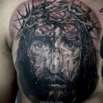 Фото Тату с Иисусом Христом 11.01.2021 №10062 -jesus tattoo- tatufoto.com