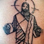 Фото Тату с Иисусом Христом 11.01.2021 №10069 -jesus tattoo- tatufoto.com