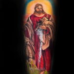 Фото Тату с Иисусом Христом 11.01.2021 №10073 -jesus tattoo- tatufoto.com