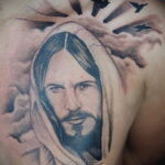 Фото Тату с Иисусом Христом 11.01.2021 №10090 -jesus tattoo- tatufoto.com