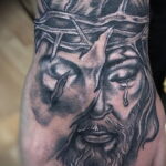 Фото Тату с Иисусом Христом 11.01.2021 №10102 -jesus tattoo- tatufoto.com