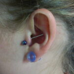 Фото Хрящевой пирсинг 29.01.2021 №0088 - Cartilage piercing - tatufoto.com