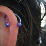 Фото Хрящевой пирсинг 29.01.2021 №0124 - Cartilage piercing - tatufoto.com