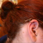 Фото Хрящевой пирсинг 29.01.2021 №0129 - Cartilage piercing - tatufoto.com