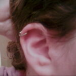 Фото Хрящевой пирсинг 29.01.2021 №0164 - Cartilage piercing - tatufoto.com