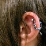 Фото Хрящевой пирсинг 29.01.2021 №0240 - Cartilage piercing - tatufoto.com