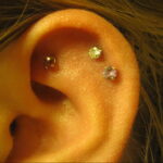 Фото Хрящевой пирсинг 29.01.2021 №0258 - Cartilage piercing - tatufoto.com
