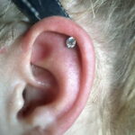 Фото Хрящевой пирсинг 29.01.2021 №0268 - Cartilage piercing - tatufoto.com