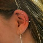 Фото Хрящевой пирсинг 29.01.2021 №0270 - Cartilage piercing - tatufoto.com