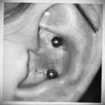 Фото Хрящевой пирсинг 29.01.2021 №0294 - Cartilage piercing - tatufoto.com