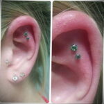 Фото Хрящевой пирсинг 29.01.2021 №0305 - Cartilage piercing - tatufoto.com