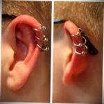 Фото Хрящевой пирсинг 29.01.2021 №0309 - Cartilage piercing - tatufoto.com
