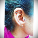 Фото Хрящевой пирсинг 29.01.2021 №0435 - Cartilage piercing - tatufoto.com