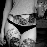 Фото девушки с татуировками 24.01.2021 №0130 - girl with tattoo - tatufoto.com