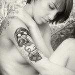 Фото девушки с татуировками 24.01.2021 №0147 - girl with tattoo - tatufoto.com