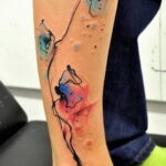 Фото женского цветного рисунка тату 09.01.2021 №1034 -color female tattoo- tatufoto.com