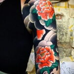 Фото женского цветного рисунка тату 09.01.2021 №1121 -color female tattoo- tatufoto.com