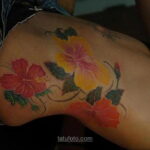Фото женского цветного рисунка тату 09.01.2021 №1186 -color female tattoo- tatufoto.com