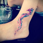Фото женского цветного рисунка тату 09.01.2021 №1399 -color female tattoo- tatufoto.com