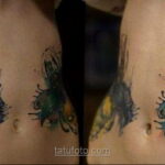 Фото женского цветного рисунка тату 09.01.2021 №1407 -color female tattoo- tatufoto.com