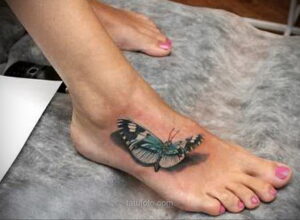Фото женского цветного рисунка тату 09.01.2021 №1452 -color female tattoo- tatufoto.com