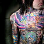 Фото женского цветного рисунка тату 09.01.2021 №1457 -color female tattoo- tatufoto.com