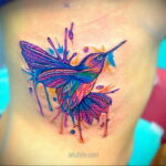 Фото женского цветного рисунка тату 09.01.2021 №1492 -color female tattoo- tatufoto.com