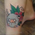 Фото женского цветного рисунка тату 09.01.2021 №1501 -color female tattoo- tatufoto.com