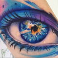 Фото женского цветного рисунка тату 09.01.2021 №1589 -color female tattoo- tatufoto.com