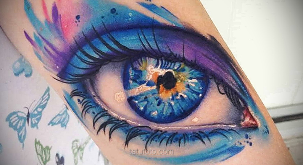 Фото женского цветного рисунка тату 09.01.2021 №1589 -color female tattoo- tatufoto.com
