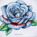 Фото женского цветного рисунка тату 09.01.2021 №1607 -color female tattoo- tatufoto.com