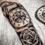 Фото пример рисунка для тату часы 19.01.2021 №0006 - tattoo clock - tatufoto.com