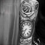 Фото пример рисунка для тату часы 19.01.2021 №0011 - tattoo clock - tatufoto.com