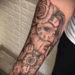 Фото пример рисунка для тату часы 19.01.2021 №0040 - tattoo clock - tatufoto.com