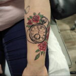 Фото пример рисунка для тату часы 19.01.2021 №0046 - tattoo clock - tatufoto.com