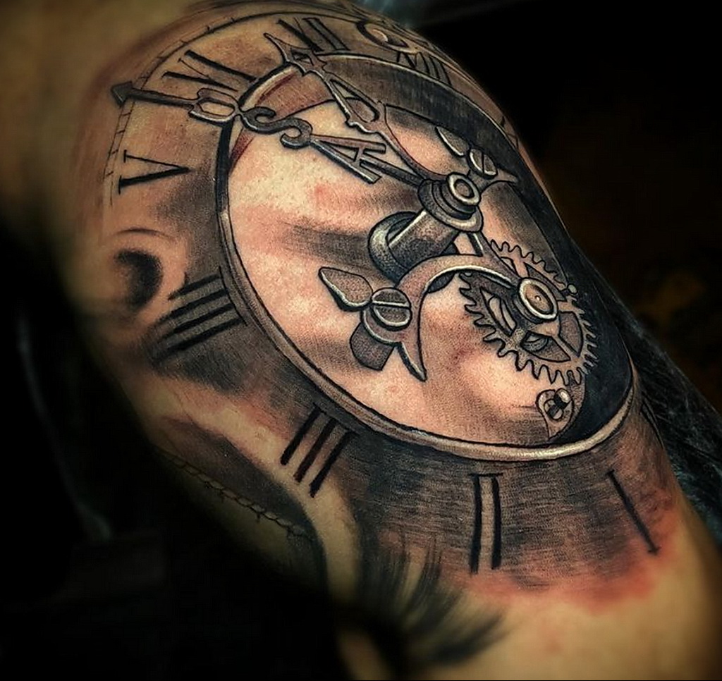 Фото пример рисунка для тату часы 19.01.2021 №0051 - tattoo clock - tatufoto.com
