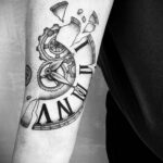 Фото пример рисунка для тату часы 19.01.2021 №0069 - tattoo clock - tatufoto.com