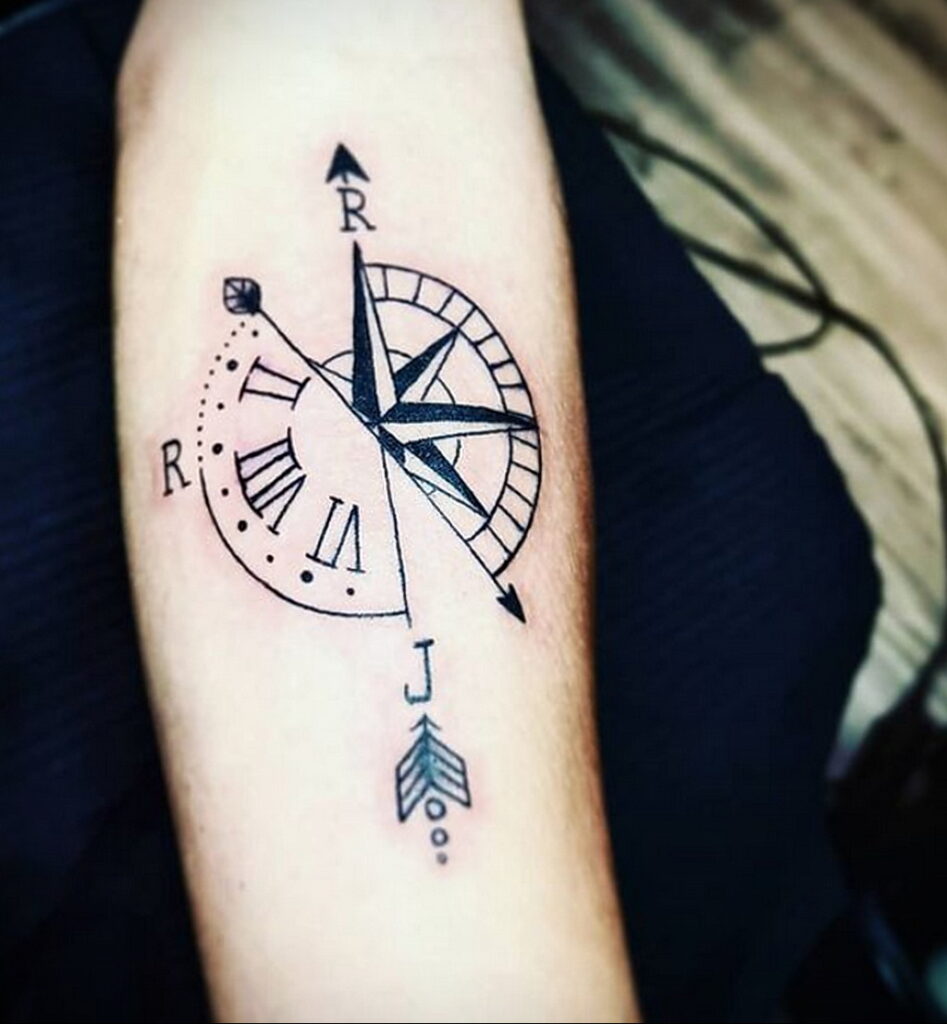 Фото пример рисунка для тату часы 19.01.2021 №0078 - tattoo clock - tatufoto.com
