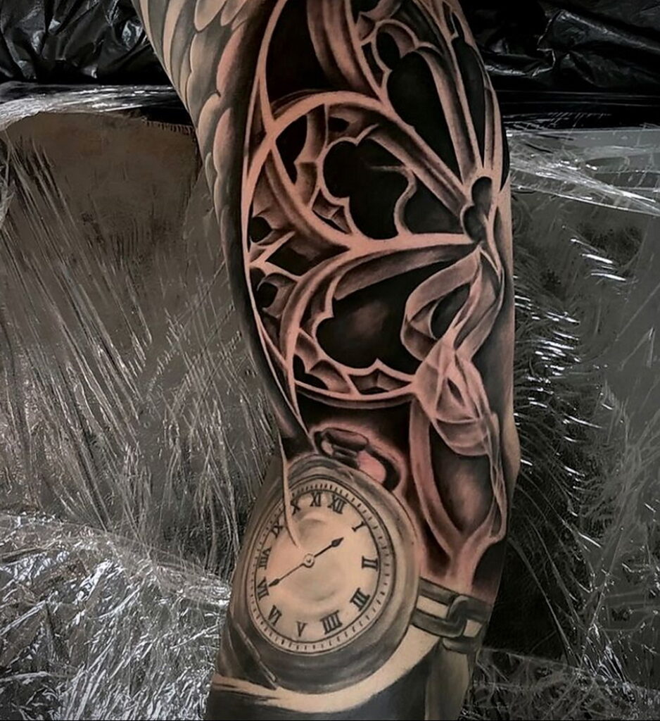 Фото пример рисунка для тату часы 19.01.2021 №0082 - tattoo clock - tatufoto.com